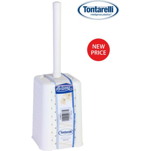 Toilet Brush with Holder Arianna White