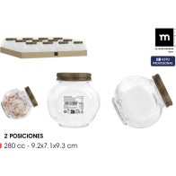 Glass Jar 2 Positions 280cc La Mediterranea