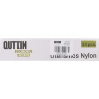 Quttin Nylon Slotted Spoon 30x9.5cm Assorted Colors