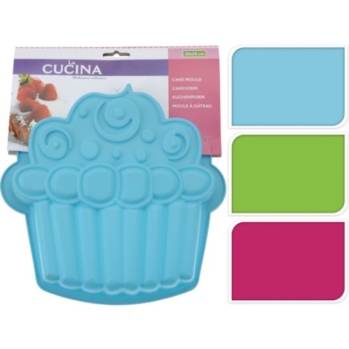 Silicone Cake Mold Assorted Colors Muffin Shape