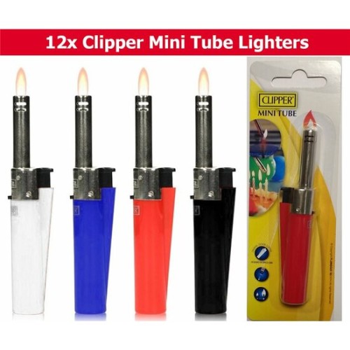 Mini Tube Shiny Clipper Gas Lighter for Multipurpose Use