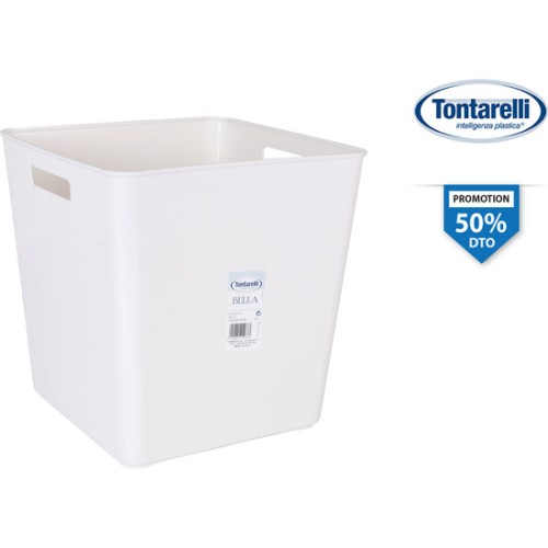 Medium High Storage Box Bella White 29x19x30 Cm
