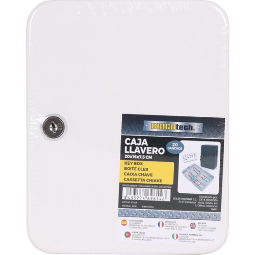 Caja Llavero 20 Ganchos Bricotech