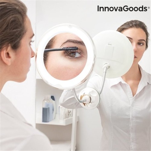 LED Magnifying Mirror with Flexible Arm