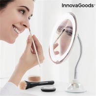 LED Magnifying Mirror with Flexible Arm
