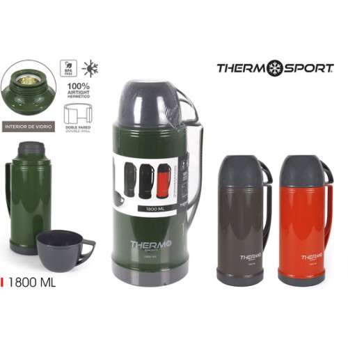 Termo Plast. C/taza 1.80l G/b/o Thermosport