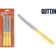 Set of 6 Basic 12.5cm Ivory Table Knives