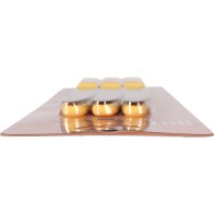 Set of 6 Basic 12.5cm Ivory Table Knives
