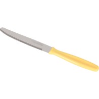 Set of 6 Basic 12.5cm Ivory Table Knives