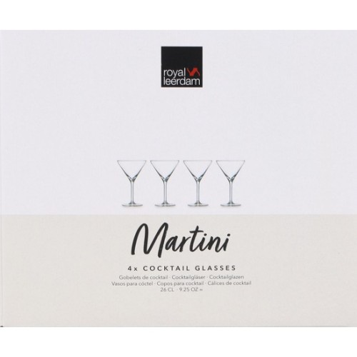 Set of 4 Martini Glasses for Cocktails