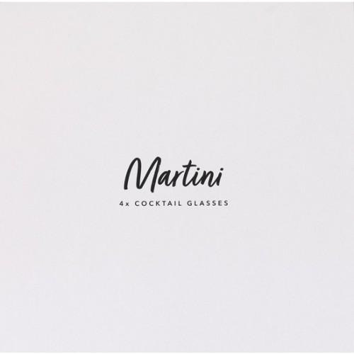 Set of 4 Martini Glasses for Cocktails