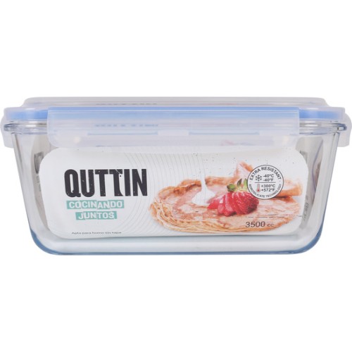 Rectangular Hermetic Food Container 26x22cm Quttin