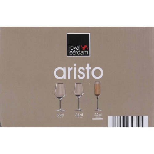 Set of 6 Aristo Champagne Glasses 22cl