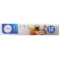 Set of 6 Amber 18cl Cups with Plate