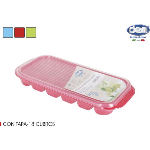 Cubitera 18 cubitos con tapa Dem