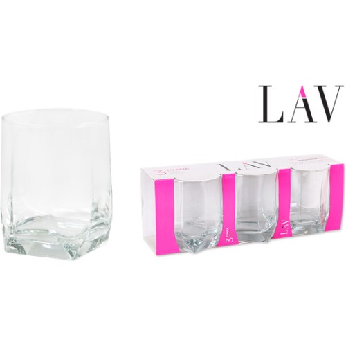 Set 3 Vasos Agua 320cc Tuana