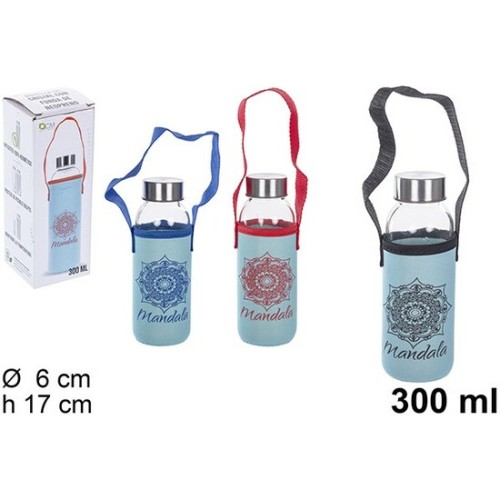 Glass Bottle with Neoprene Sleeve 300ml