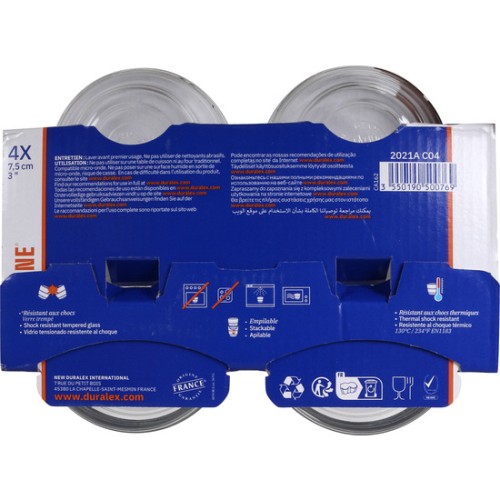 Set 4 Bolas Apilables Transparentes Redondas 70cc