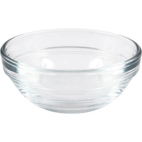 Set of 4 Stackable Transparent Round Bowls 70cc