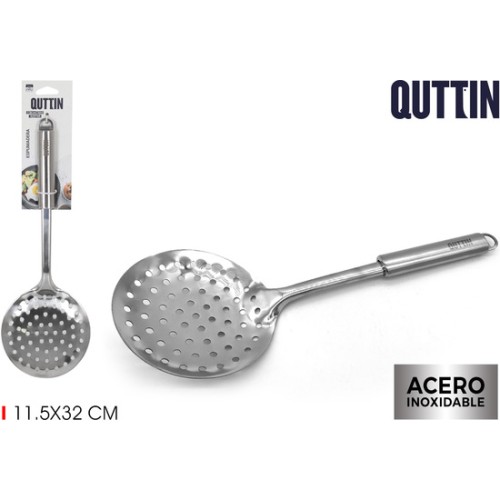 Stainless Steel Slotted Spoon 32cm Quttin