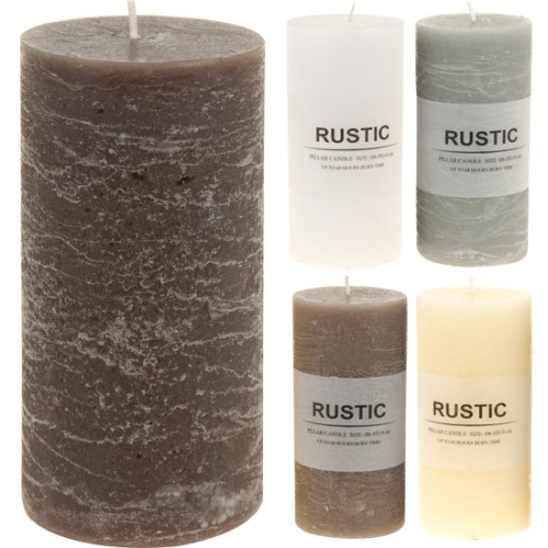 Rustic Gray Candle 14 cm for Cozy Home