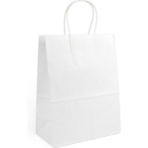 Set-3 Bolsa Papel Blanco 20.6x11x27 Algon