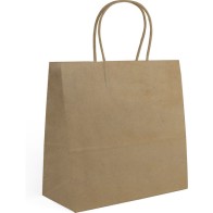 Set of 3 Kraft Paper Bags 26x17x26cm Algon