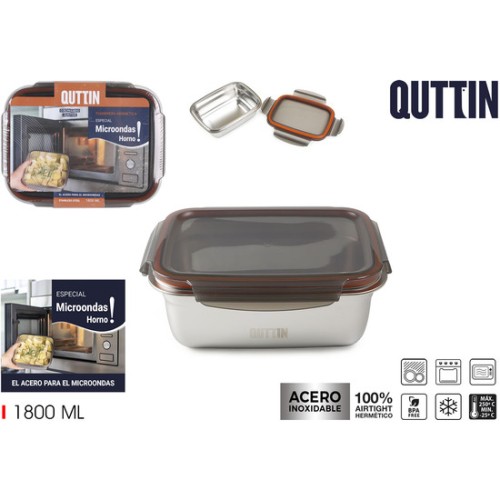 Steel Food Container 1.8l Microwave Oven Quttin