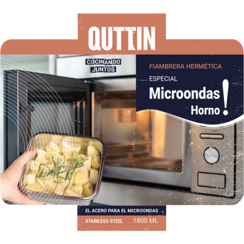 Steel Food Container 1.8l Microwave Oven Quttin