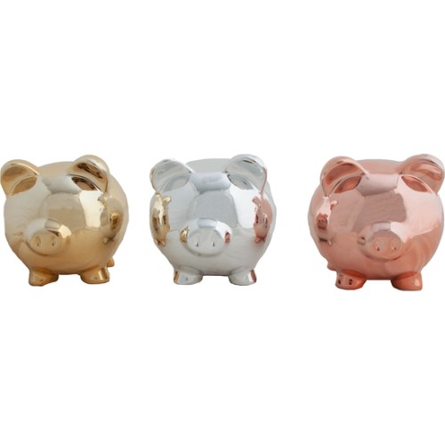 Decorative Pig Figurine in Assorted Colors