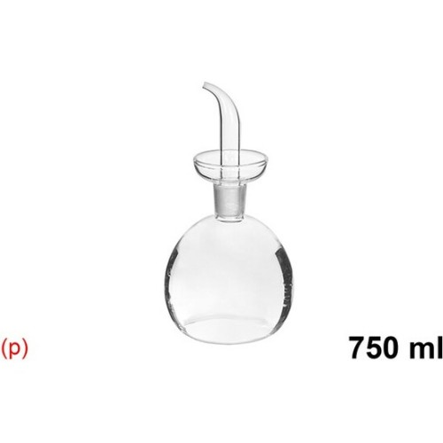 Aceitera Cristal Redonda Antigoteo 750ml