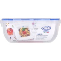 Fiambrera Hermética Rectangular 2300ml para Almacenamiento de Alimentos