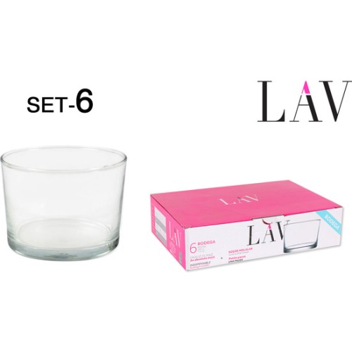 Set of 6 Small Glasses 240cc Bodega