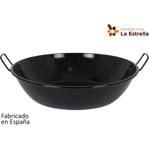 Paellera Honda Bordonada 60cm-30l Jaspeada