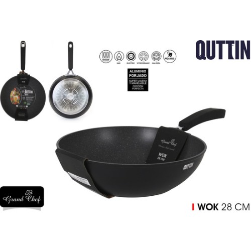 28cm Wok Pan Grandchef Quttin