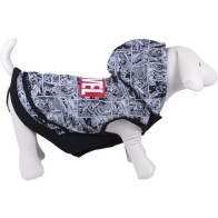 Cotton Brushed Marvel Grey XS Dog Hoodie