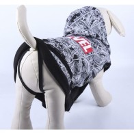 Cotton Brushed Marvel Grey XS Dog Hoodie