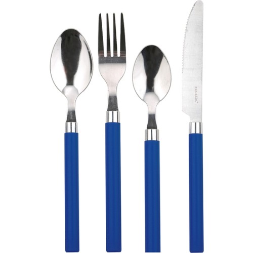 24-Piece Stainless Steel Cutlery Set Happie Blue