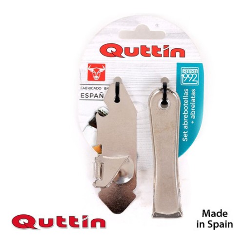 Set Abrelatas y Abrebotellas 8cm Quttin