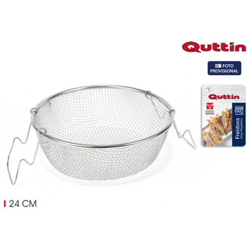 Freidora Metal 24cm 2 Asas Quttin