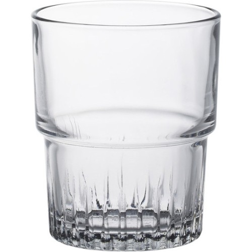 Set of 6 Stackable Transparent Glasses 16cl