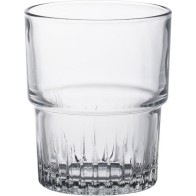 Set of 6 Stackable Transparent Glasses 16cl