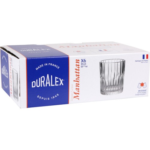 Set de 6 Vasos Transparentes 31cl Manhattan