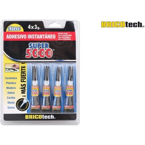 Super 5000 Instant Glue 4x3g Tubes
