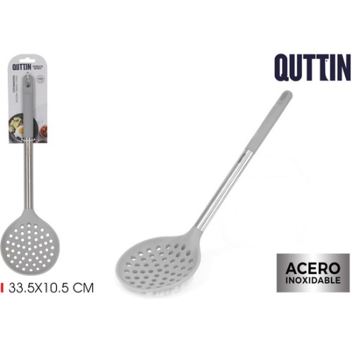 Silicone Slotted Turner Stainless Steel Handle Quttin