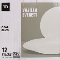 Dishes Set 12 pcs Red Opal Everett