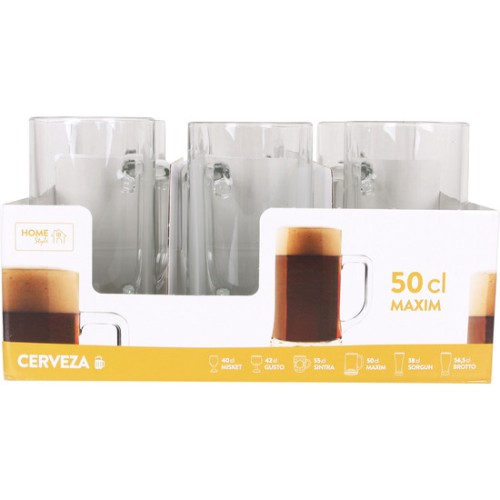 Jarra de Cerveza Maxim 50cl - Calidad Premium