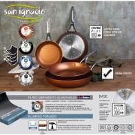 Induction Forged Aluminum Frying Pan with Lid 26x6.9cm
