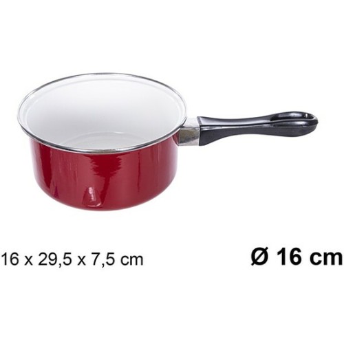 Red Saucepan with Handle 16cm