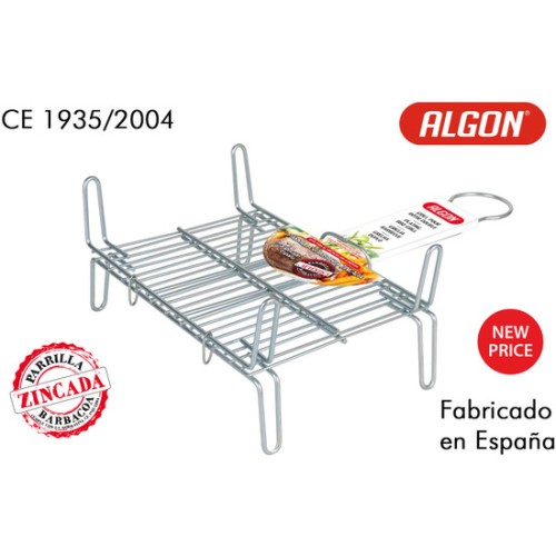 Parrilla Barbacoa 20x25cm Doble